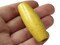 2 Inch Long Large Yellow Wood Tube Beads Vintage Wooden Large Hole Macrame Beads